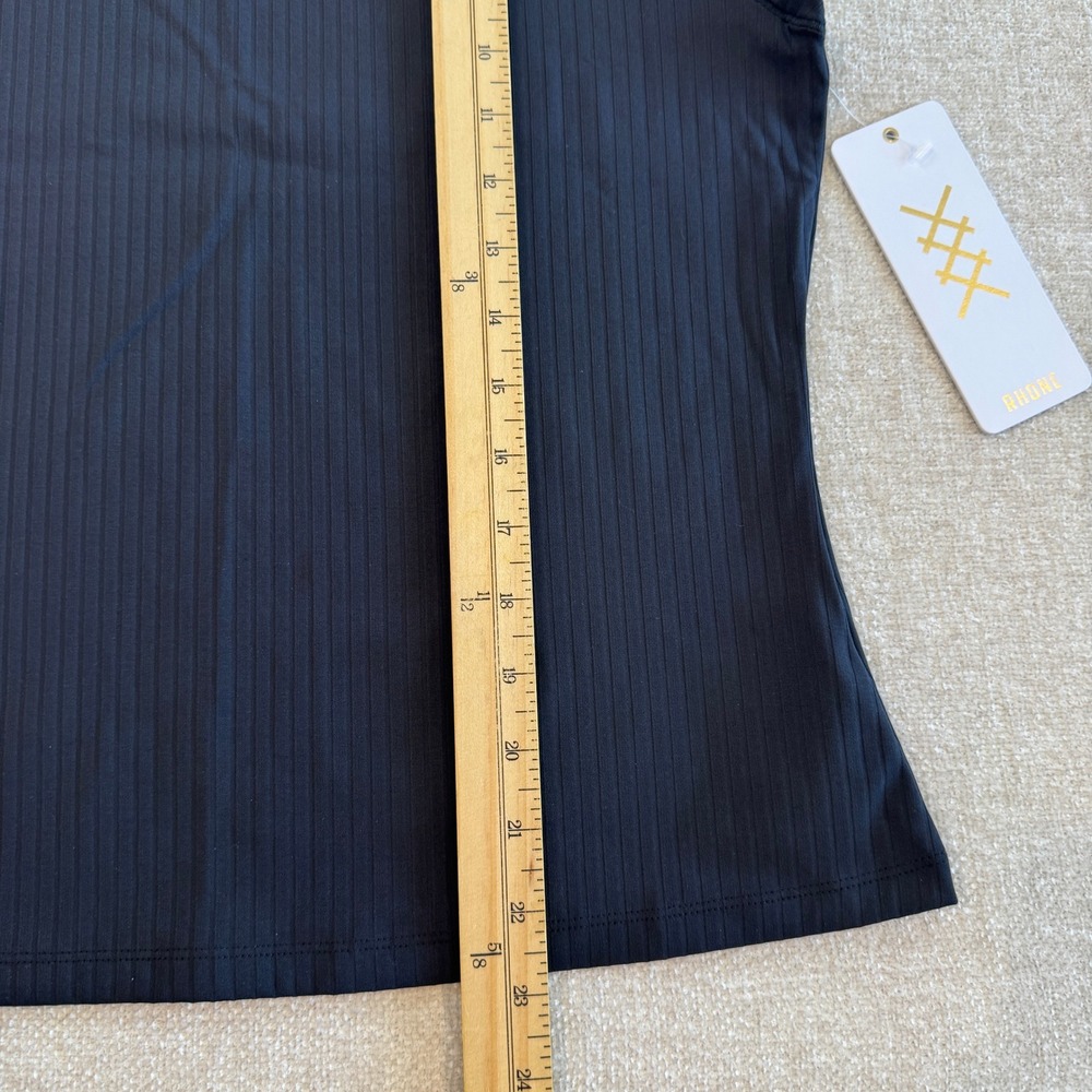 RHONE Black Ribbed Tank Top - Picture 5 of 9